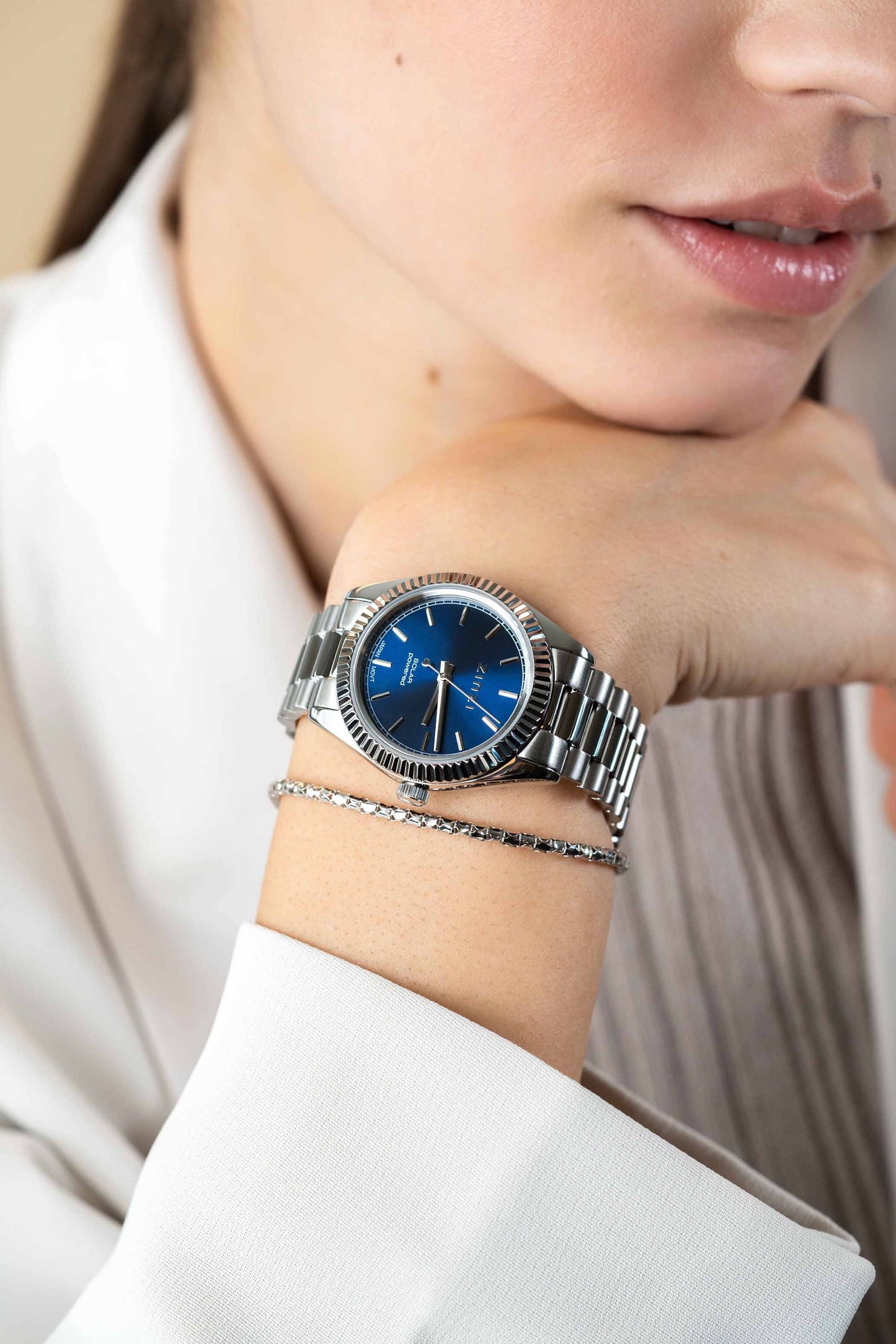 ZINZI Horloge zilver kleurig ZIW2155