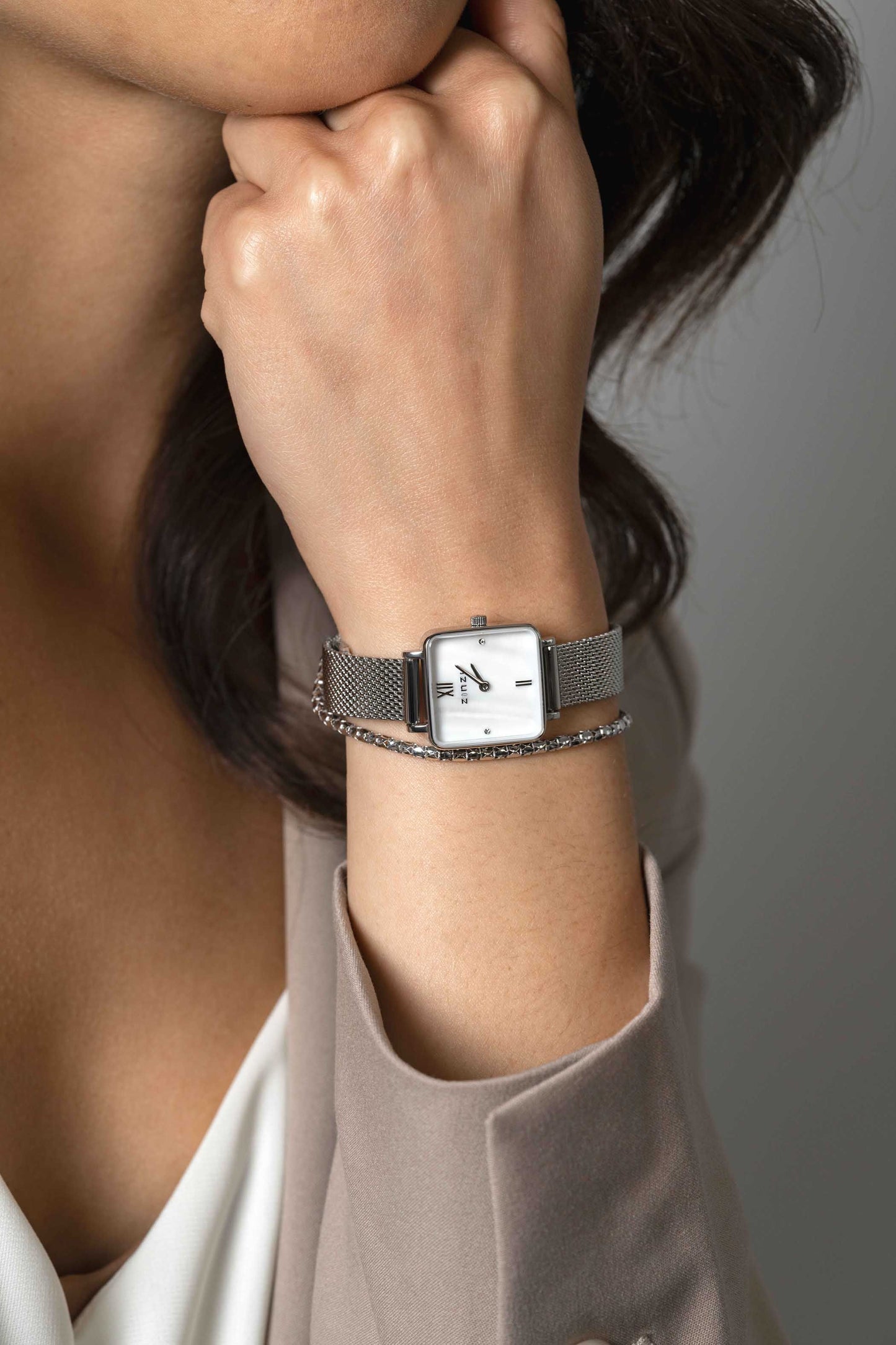 ZINZI Horloge zilver kleurig ZIW1717