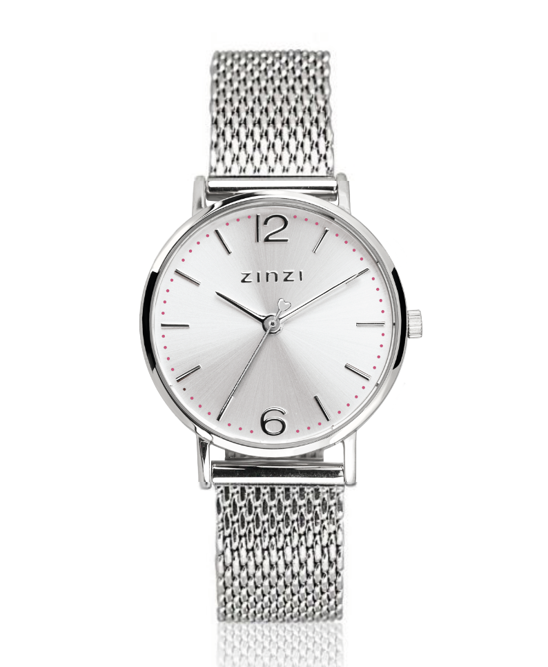 ZINZI Horloge zilver kleurig ZIW602M