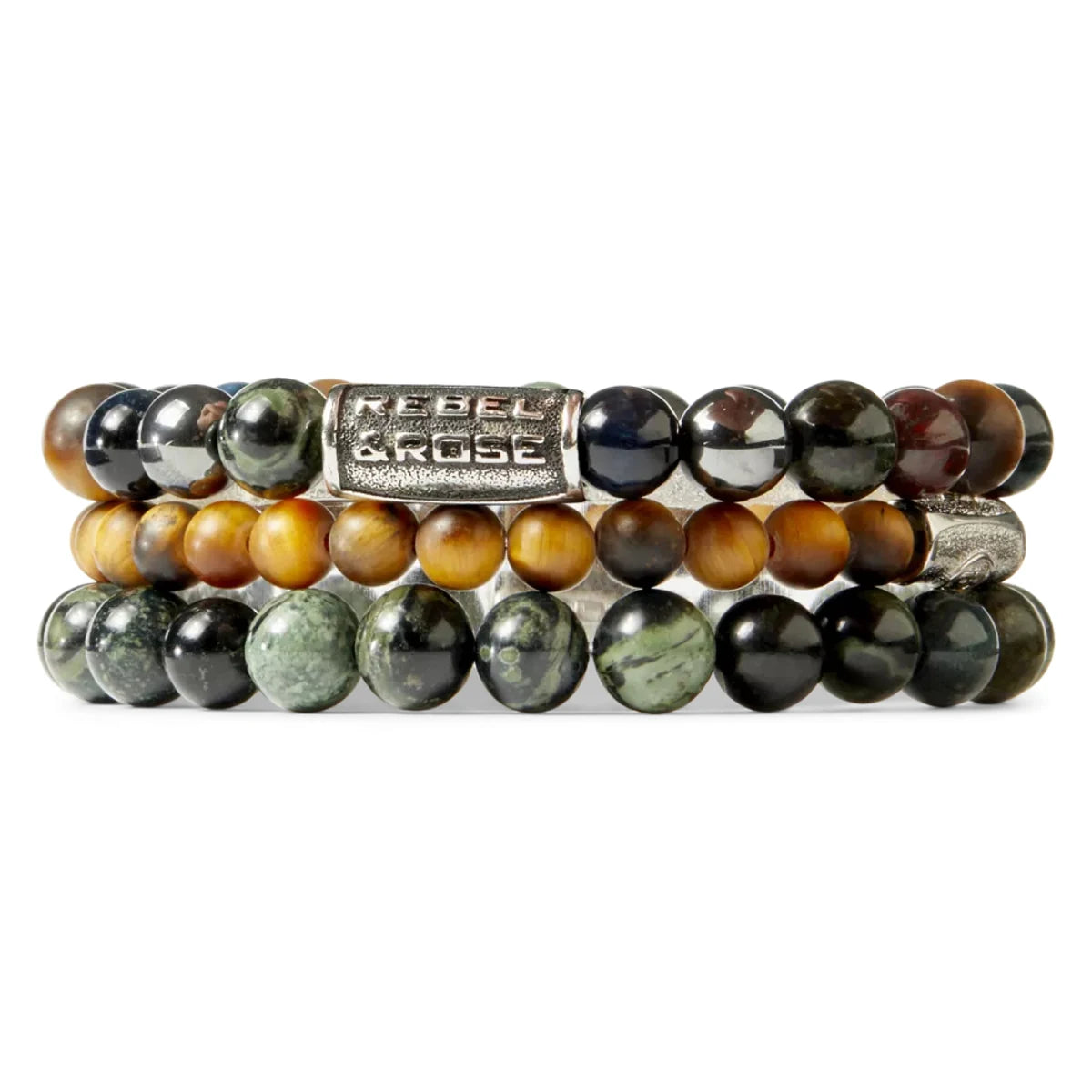 REBEL & ROSE Armband Matt Tiger Lily 6MM L