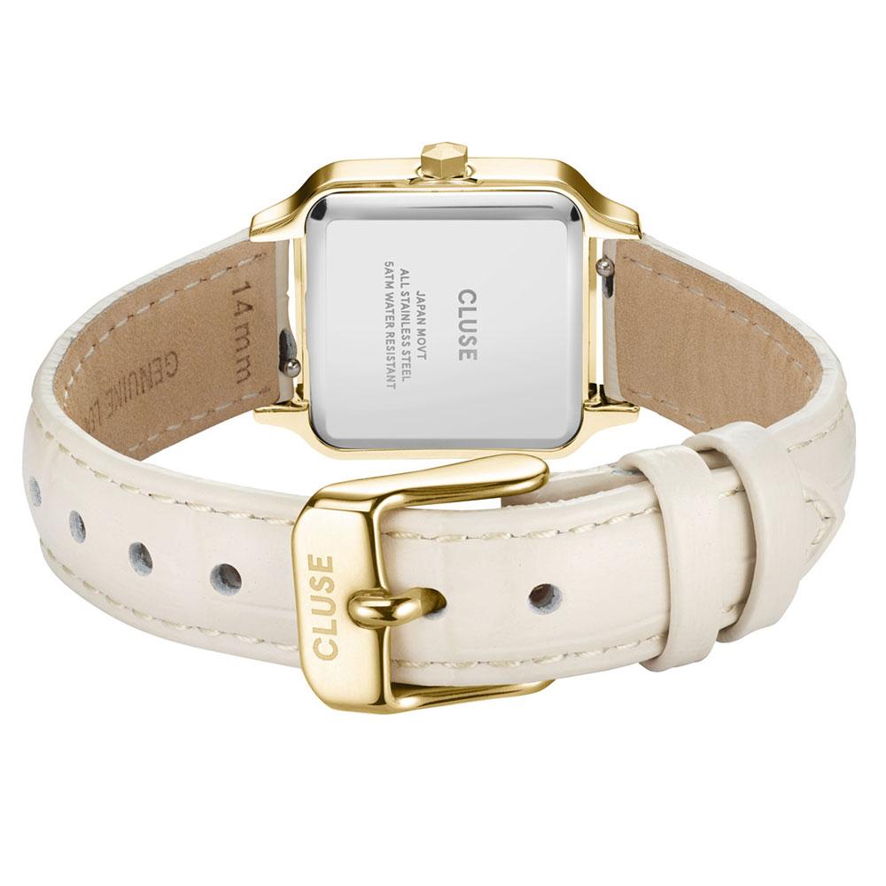 Cluse horloge beige leer CW11804