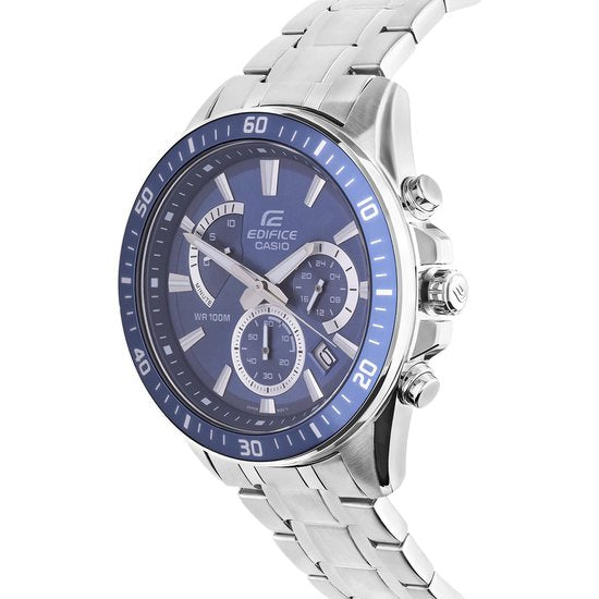 EDIFICE ZILVER BLAUW EFR-552D-2AVUEF