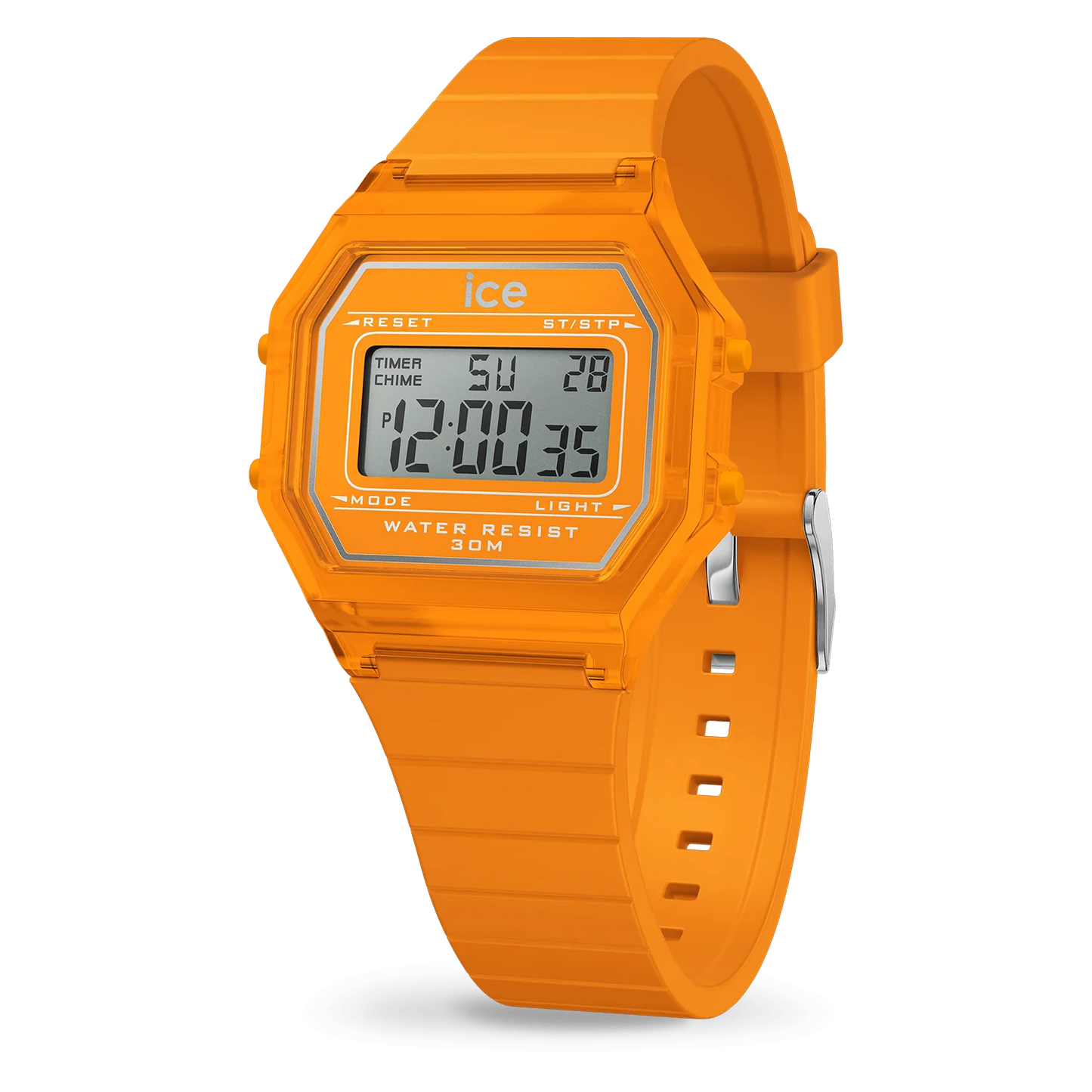 Ice Watch digit retro - Neon orange - Clear - Small