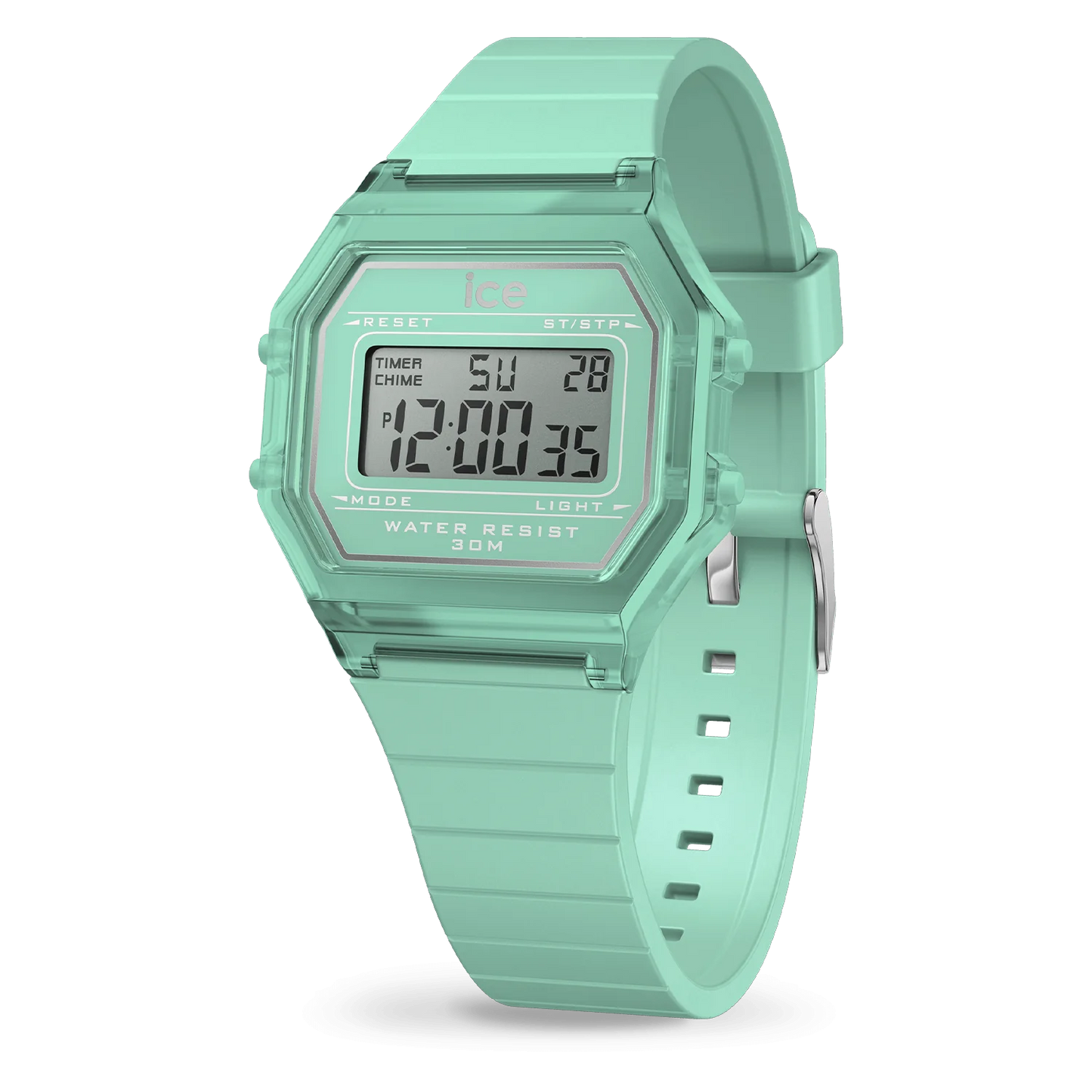 Ice Watch digit retro - Azure blue - Clear - Small