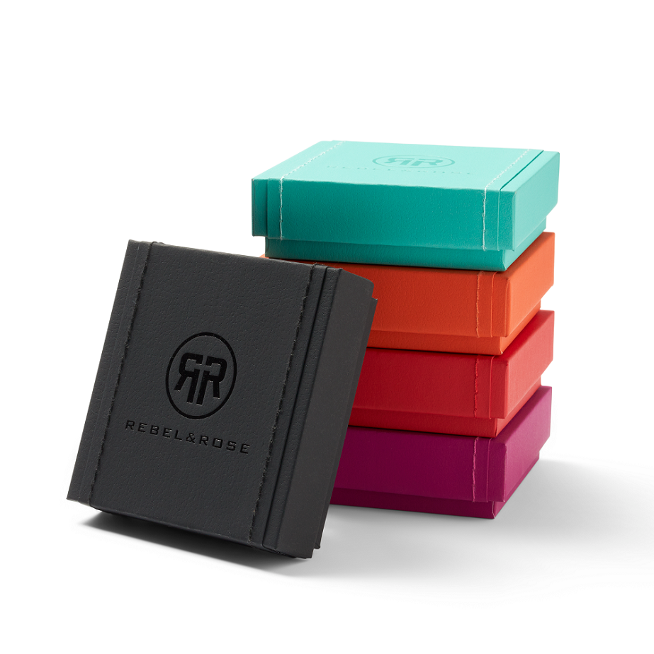Rebel & Rose Ring square onyx lowneck RR-RG030-S
