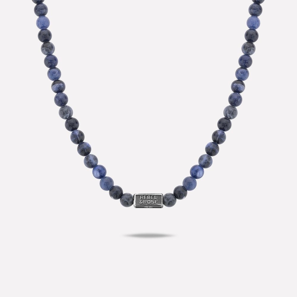 Rebel & Rose kralen ketting blauw RR-NL014-S-70