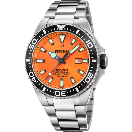 FESTINA HEREN ZILVERKLEURIG HORLOGE F20663/4