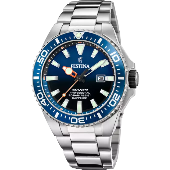 FESTINA HEREN ZILVERKLEURIG HORLOGE F20663/1
