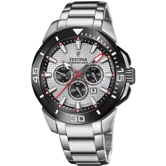 FESTINA HEREN CHRONO BIKE ZILVERKLEURIG HORLOGE F20641/1