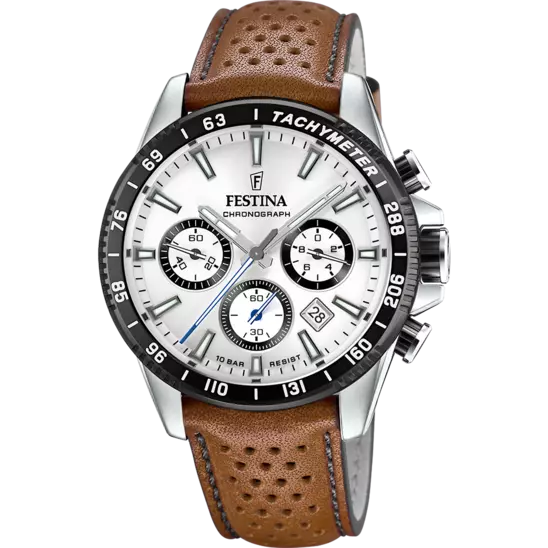FESTINA HEREN ZWART ZILVERKLEURIG HORLOGE F20663/1