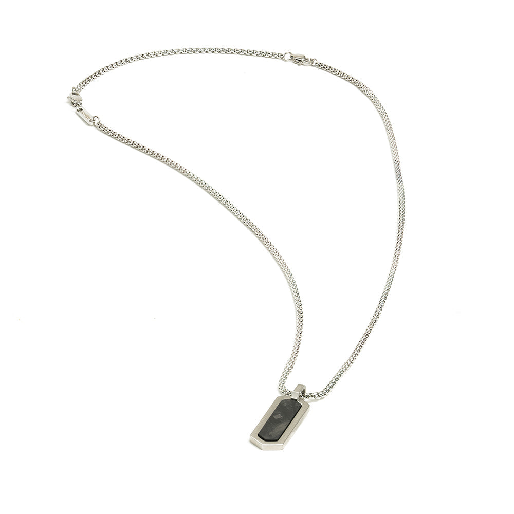 GEMINI Roma Necklace Silver Black
