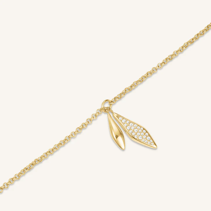 ROSEFIELD Pave Lariat Necklace
