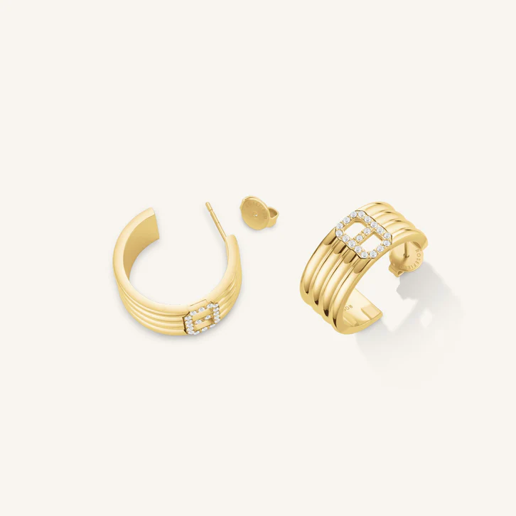 ROSEFIELD Fine Octagon Hoops