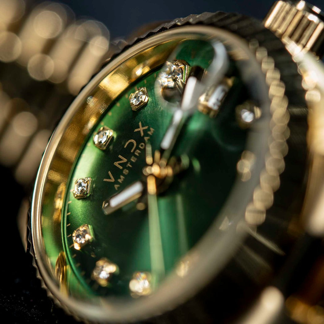 Dames Horloge | Dare Devil XS Goud Groen | Horloge Kopen
