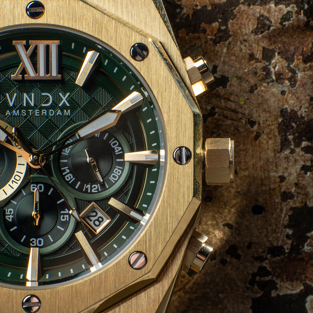 VNDX Wise Man Staal Goud Groen