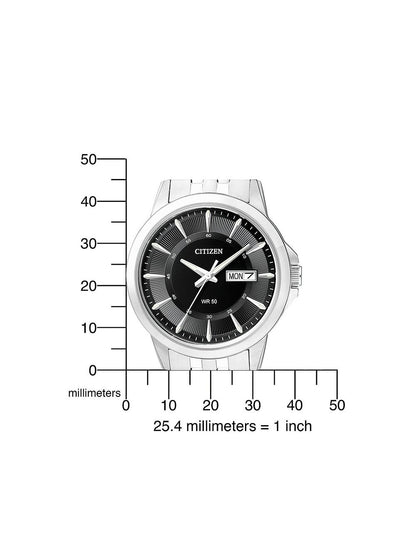 CITIZEN Sporty Quartz Horloge voor Heren – Zwarten Wijzerplaat  BF2011-51E