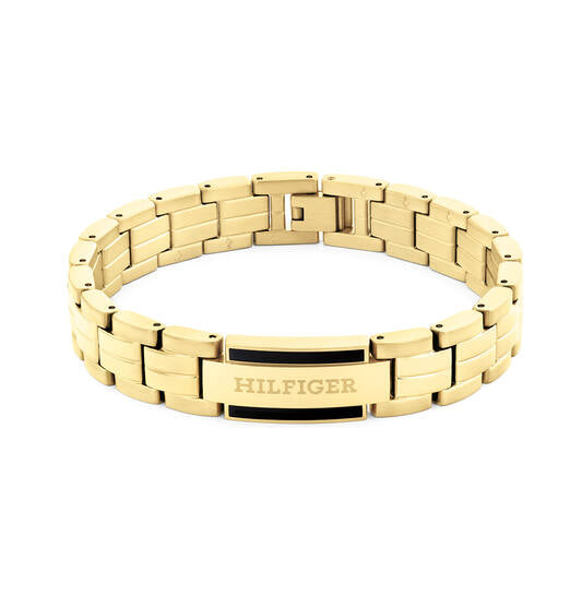 Tommy Hilfiger Roestvrijstalen vergulden schakel armband 19 cm