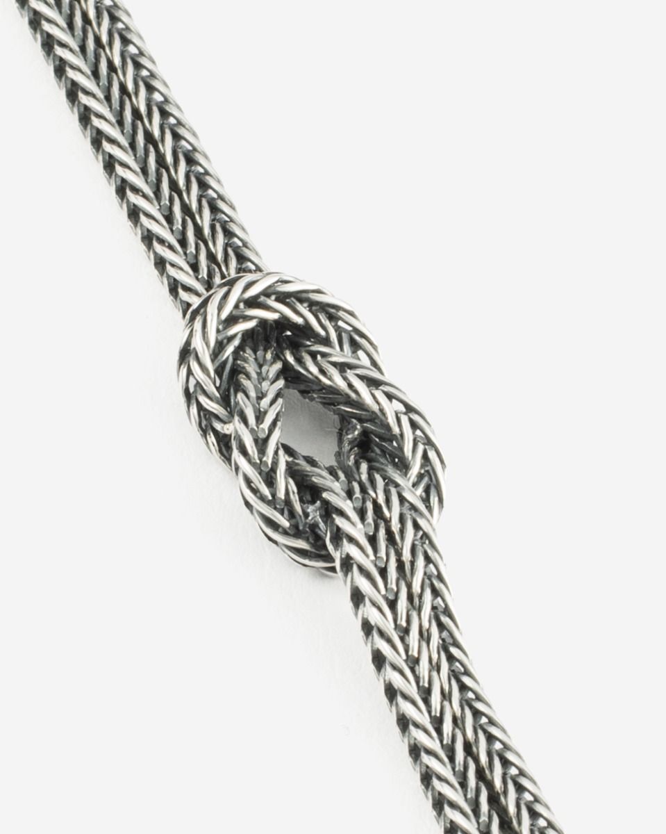 BUDDHA TO BUDDHA ARMBAND BARBARA MINI GEKNOOPT ZILVER