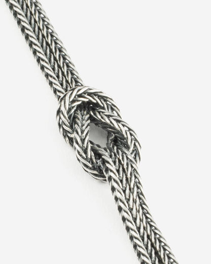 BUDDHA TO BUDDHA ARMBAND BARBARA MINI GEKNOOPT ZILVER
