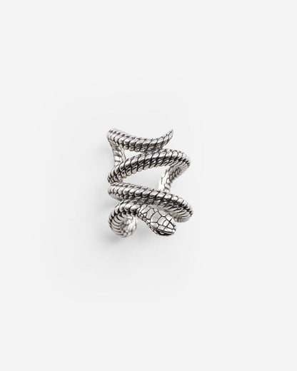 BUDDHA TO BUDDHA EARCUFF BEN SLANG ZILVER