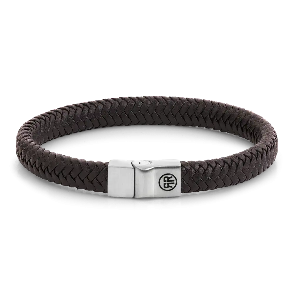 Rebel & Rose Full Metal Herringbone 9mm Brown Matt