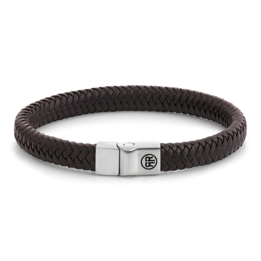 Rebel & Rose Full Metal Herringbone 9mm Brown Matt