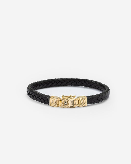 BUDDHA TO BUDDHA ARMBAND CHAIN LEER GOUD 14KT