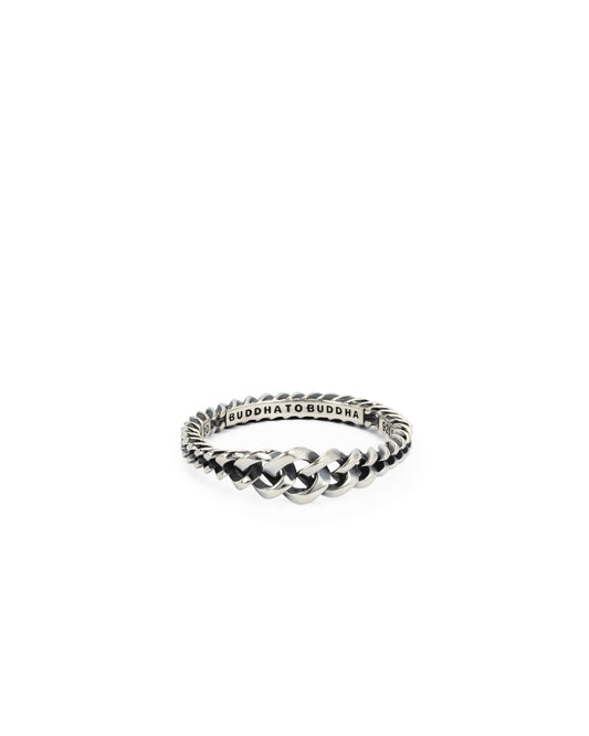 BUDDHA TO BUDDHA CHAIN RING GRADIENT ZILVER