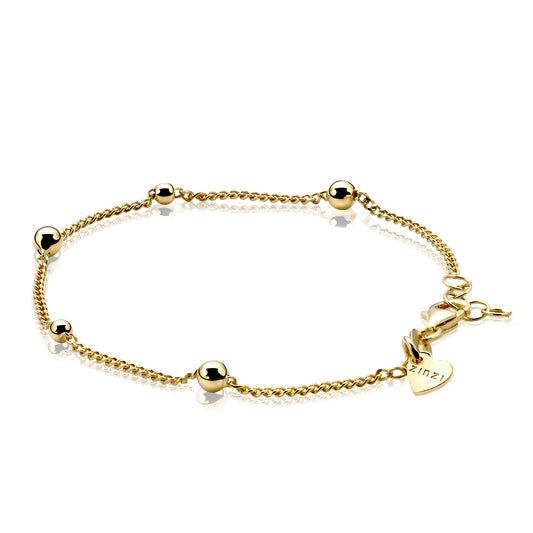 ZINZI ARMBAND GOUD VERGULD ZIA987G