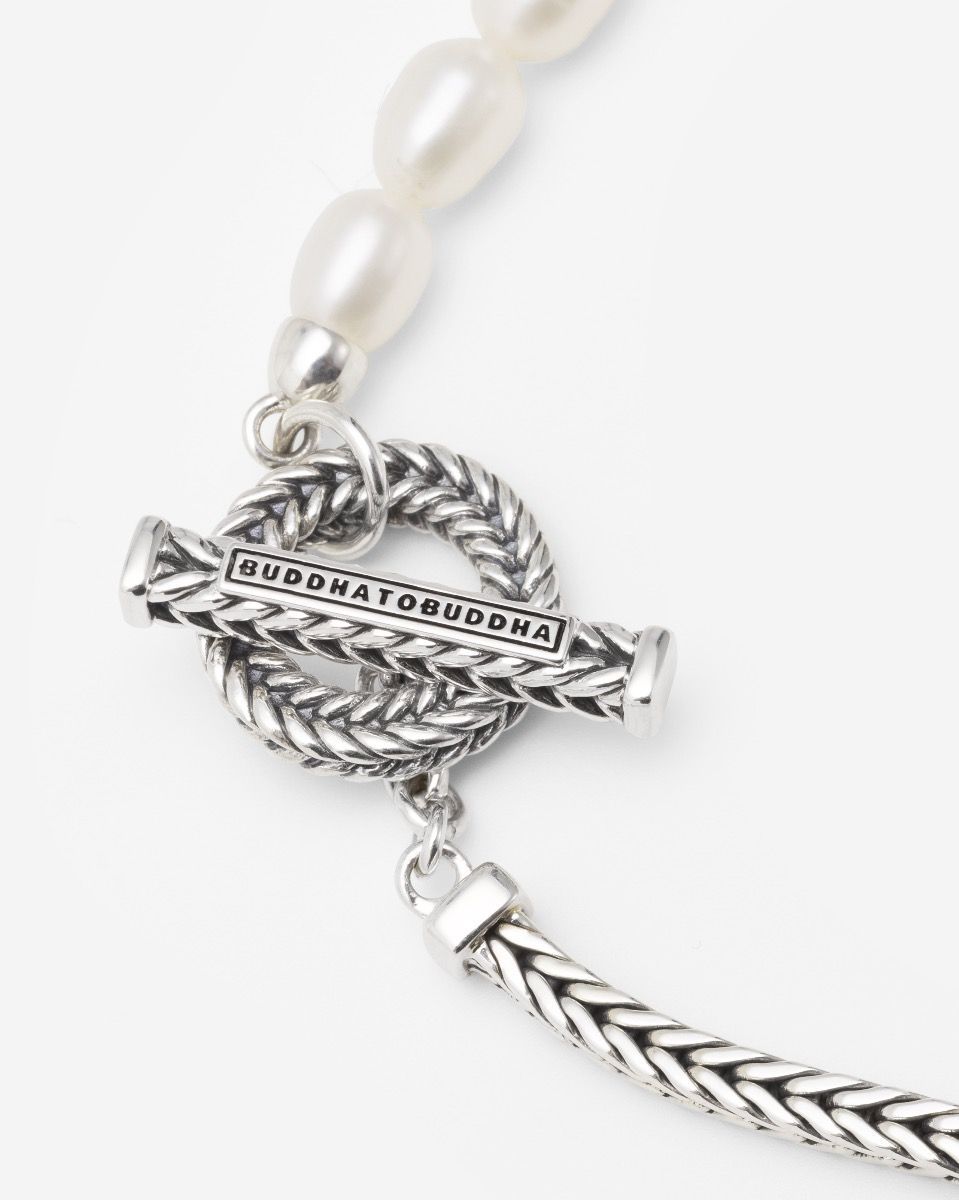 BUDDHA TO BUDDHA BARBARA MINI PAREL KETTING ZILVER 60 CM