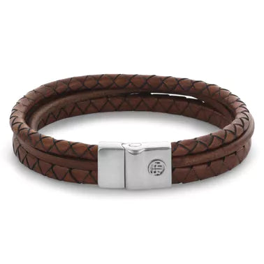 Rebel & Rose armband Full Metal Premium Combo Cognac