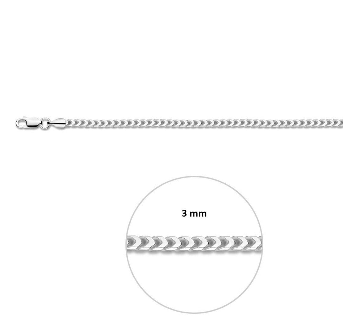 L-Kasius gourmette 3,0 mm 60 CM