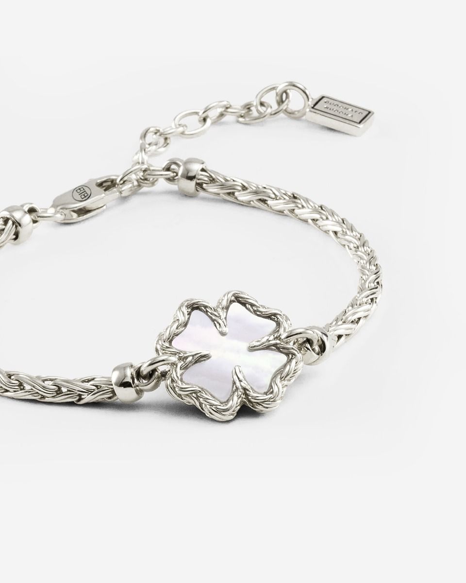 BUDDHA TO BUDDHA ARMBAND KATJA KLAVER PARELMOER ZILVER