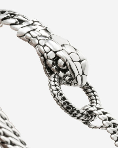 BUDDHA TO BUDDHA ARMBAND BEN XS SLANG ZILVER