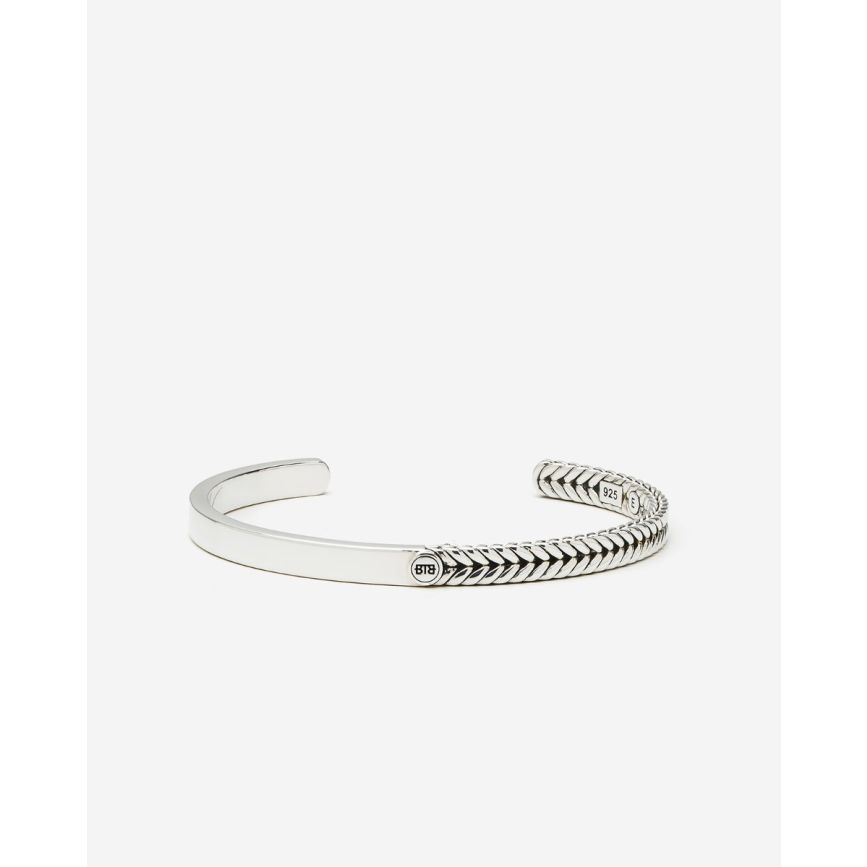 BUDDHA TO BUDDHA BANGLE BARBARA DUAL ZILVER