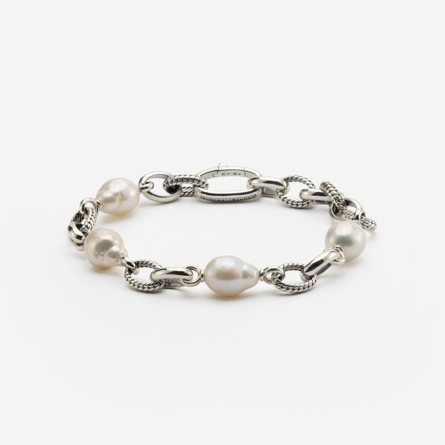 BUDDHA TO BUDDHA BEN BAROK PAREL ARMBAND ZILVER