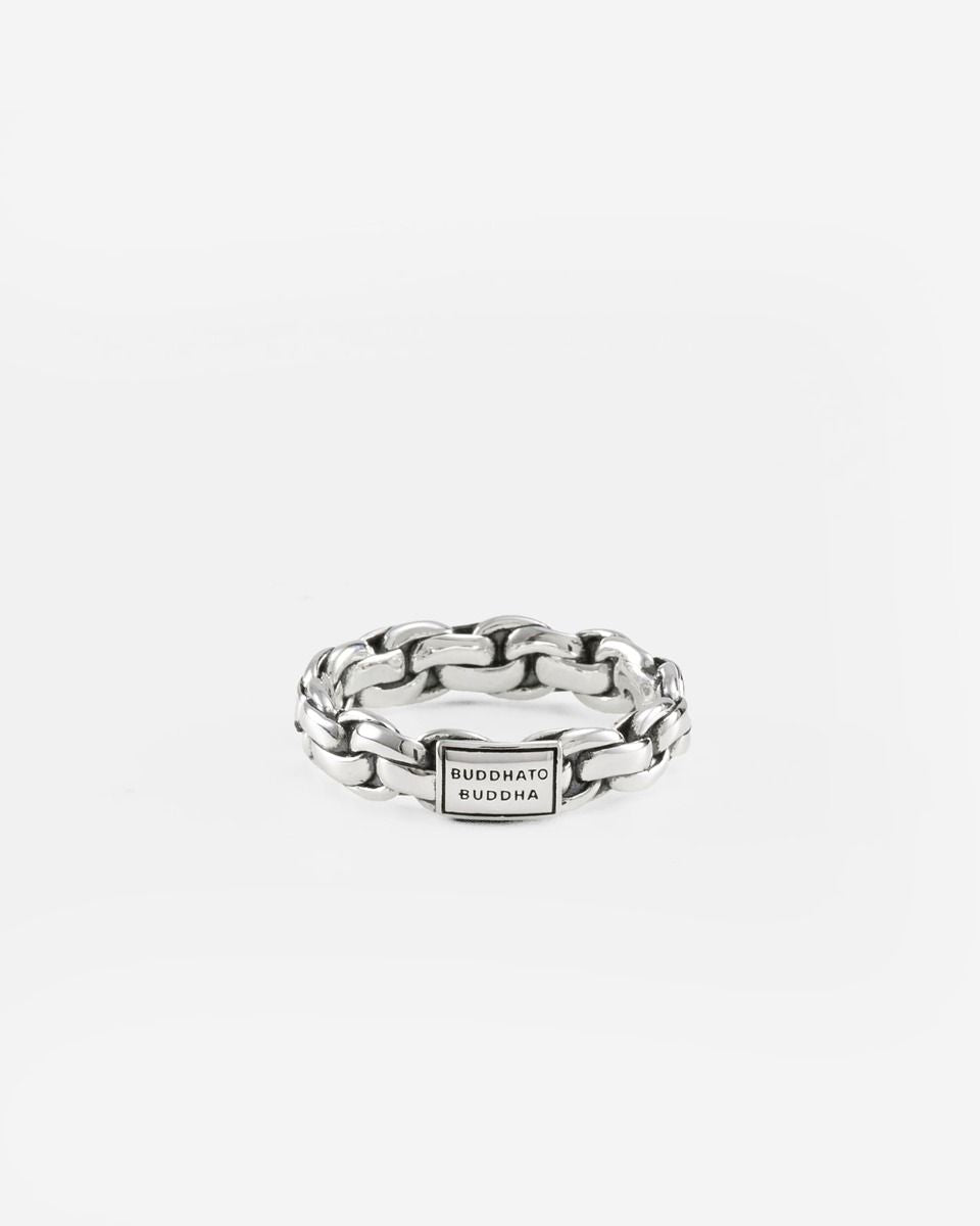 BUDDHA TO BUDDHA RING VENETIAN TWIST ZILVER