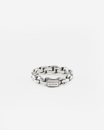 BUDDHA TO BUDDHA RING VENETIAN TWIST ZILVER
