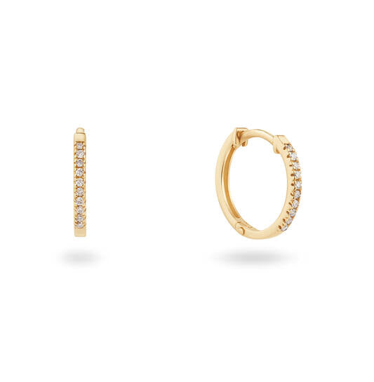 Yara Alliance Oorringen – 9k goud met 0.08 ct lab-grown diamant