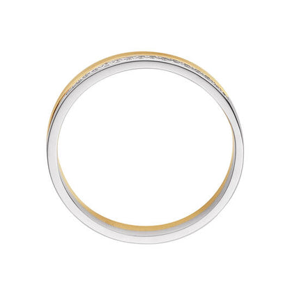 Yara Infini Ring – 9k bicolor goud met 0.06 ct lab-grown diamant