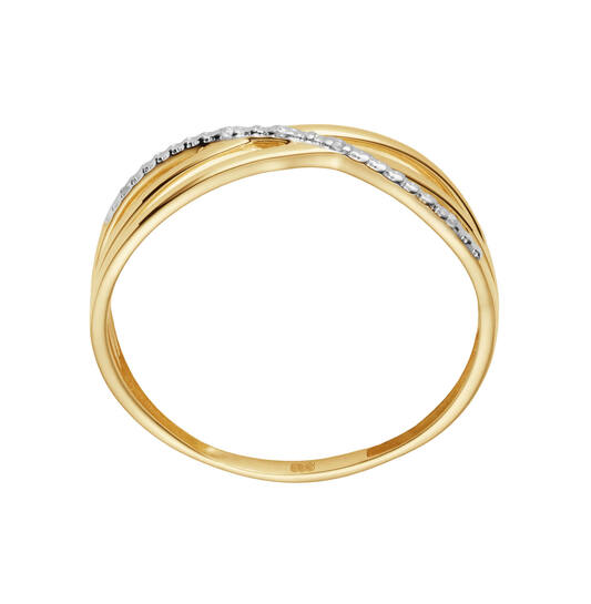 Yara Infini Ring – 9k goud met 0.08 ct lab-grown diamant