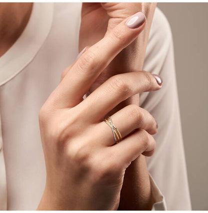 Yara Infini Ring – 9k goud met 0.08 ct lab-grown diamant