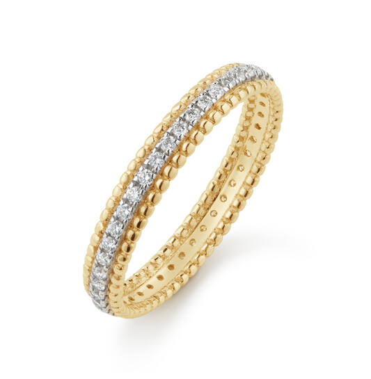 Yara Infini Ring – 9k bicolor goud met 0.35 ct lab-grown diamant