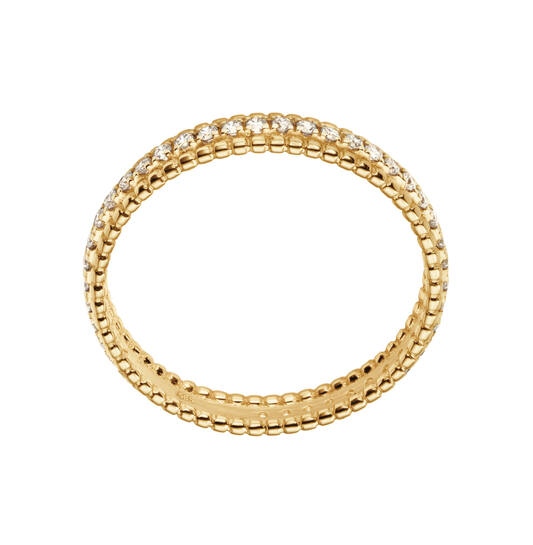 Yara Infini Ring – 9k bicolor goud met 0.35 ct lab-grown diamant