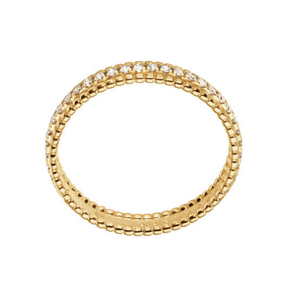 Yara Infini Ring – 9k bicolor goud met 0.35 ct lab-grown diamant