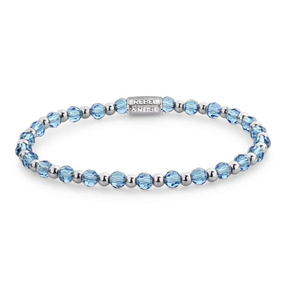 Rebel & Rose Mix Winter Blues Glam Rocks silver-coloured - 4mm