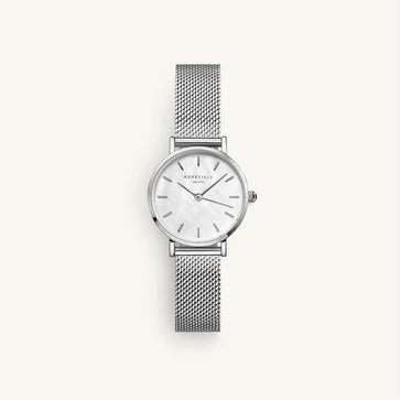 ROSEFIELD HORLOGE ZILVERKLEURIG Small Edit Pearl