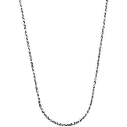 Rebel & Rose Zilveren koord basisketting 2 mm Silver 925