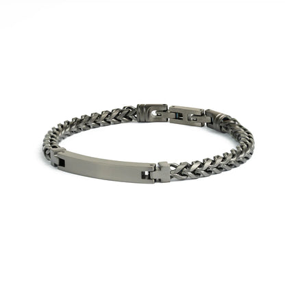 GEMENI OPUS ARMBAND 5MM ROESTVRIJSTAAL ZWART