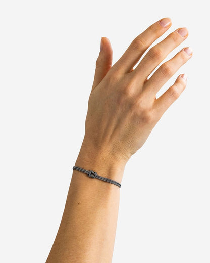 BUDDHA TO BUDDHA ARMBAND BARBARA MINI GEKNOOPT ZILVER